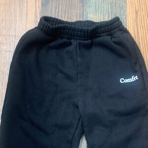 Comfrt Heavy Black Size Small Sweatpants Trendy Stylish Cozy Winter Pants
